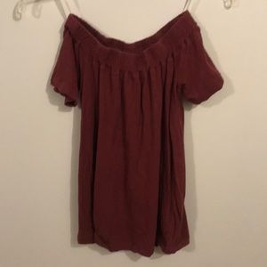 Off the shoulder shirt